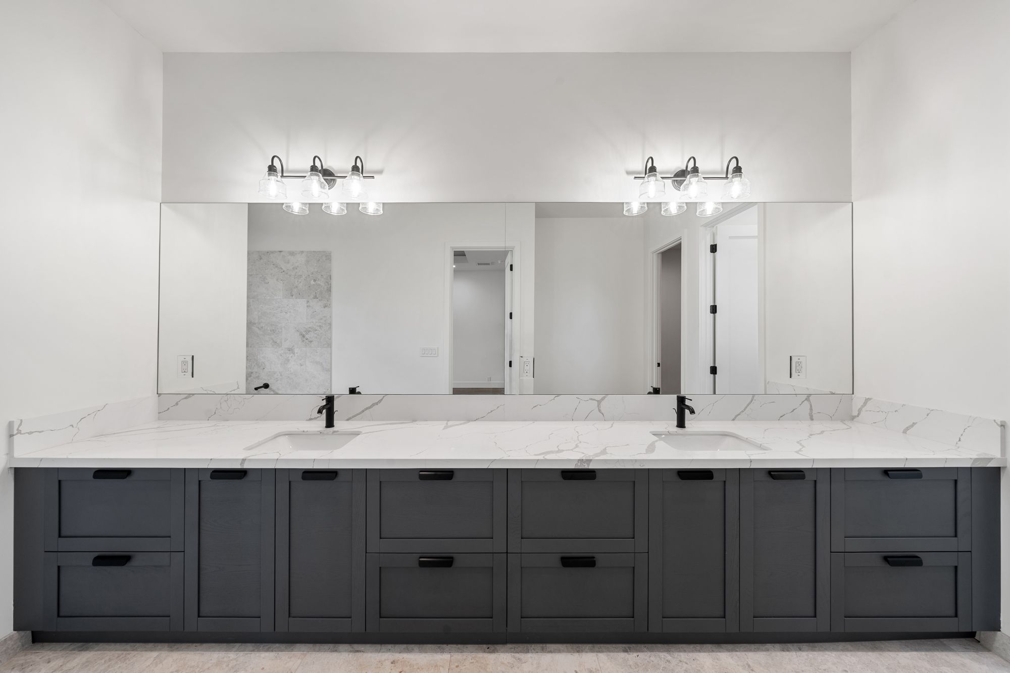 Primary bath double vanity